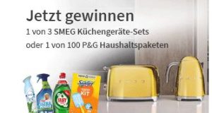SMEG Küchengeräte und P&G Haushaltpakete zu gewinnen