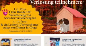 Dinner For Dogs: leckerli-Überraschungspaket gewinnen!