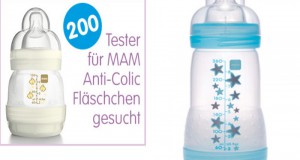200 Testerinnen für die MAM Anti-Colic Flasche gesucht