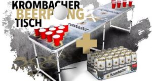 Gewinne 3×1 Krombacher Beerpong-Tisch